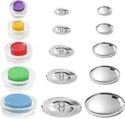 NILLOS Cover Button Kit, 55 PCS DIY Fabric Button with Maker for DIY Cloth, Home Decor Sewing (5 Different Size)
