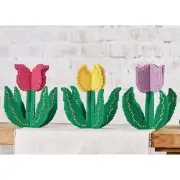 Herrschners® Dancing Tulips Shelf Sitters Plastic Canvas Kit