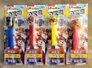 New Crystal Paw Patrol PEZ Dispensers Lot/Set of 4 Chase Marshall Skye & Rubble