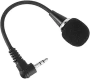 Yardwe Mini Flexible Microphone Mic for PC Laptop Compatible for Notebooks Headphone Jack for Recording and Online Calls