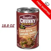 Campbell's Chunky Chicken & Sausage Gumbo Soup 18.8oz Can – Hearty Meal