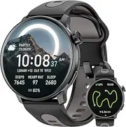 Smart Watch for Men Women GPS, 1.43'' AMOLED Smartwatch with Compass/Barometer/Altimeter 100+ Sports Fitness Tracker with Health Monitor for Android iOS 3ATM Waterproof Answer/Make Call