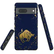 For Google Pixel 7 Case Tough Protective Cover Taurus Drawing