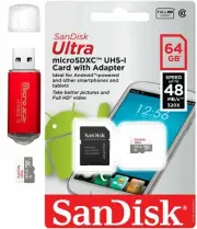 SanDisk Ultra 64GB Class 10 - SDXC Memory Card - (SDSDQUA-064G-U46A)