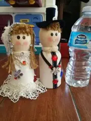 Wedding couple bride groom cake topper decoration