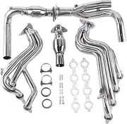 liwei store Automobile Modification Stainless Steel Exhaust Manifold Compatible With GMC/compatible With CHEVY GMT800 V8