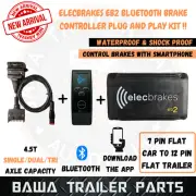 Elecbrakes Brake Controller Adapter 7 - 12 Flat Plug Electric Bluetooth + Remote