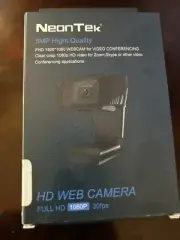 NeonTek Full HD 1080p USB Web Camera Video Chat Windows Mac OS Compatible