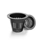 Hydroponic Net Cups 2-Inch, Slotted Net Pots with Ribbed Mesh Wide Lips, 50-Pack