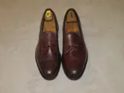 Allen Edmonds Grayson Burgundy Horween Shell Cordovan Tassel Loafer 10A NWB 2nds