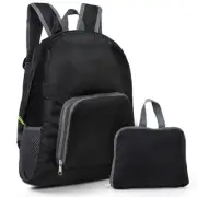 Foldable Backpack Lightweight Packable Small Handy For Outdoor Hiking Trip Black