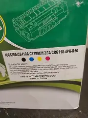 TONER CARTIDGE PRINTER ICC530A/CE410A/CF380X/1/2/3/A CRG-4PK-R50