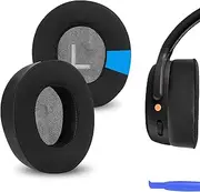 Geekria Sport Cooling-Gel Ear Pads Compatible with Skullcandy Crusher ANC 2 Headphones, Ear Cushions (Black)