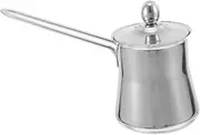 BAZEITFLOW Stainless Steel Milk Frothing Pitcher with Lid Jug for Espresso Latte Art and Travel Ergonomic Handle Durable Compact Design for Home and Outdoor Use