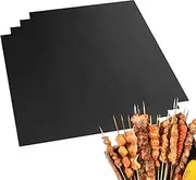 Grill Mat - Grill Mats for Deck | Oil-Proof Nonstick Meat Sheet Reusable Fireproof Heavy Duty Tray Desk Protector for Cooking Resting Grilling Fireplace Lawn Outside Ground Grass