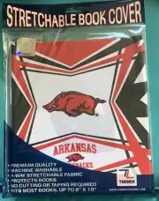 NEW Stretchable Book Cover ARKANSAS RAZORBACKS Turner Sports Textbook