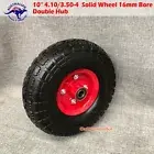 10" 4.10/3.50-4 Solid wheelbarrow Wheels Puncture Proof Trolley Cart Wheel Tyre