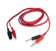 RC Aircraft 4mm Injection Banana Plug to Electrical Clamp Alligator Clip