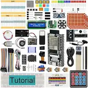 Freenove Ultimate Starter Kit for ESP32-WROVER CAM (Included), Dual-core 32-bit 240 MHz Microcontroller, Onboard Camera Wireless, Python C Java, 795-Page Detailed Tutorial, 240 Items, 122 Projects