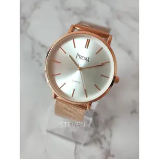 現貨 PREMA超薄玫瑰金網鋼帶 防水錶 石英手錶 米蘭錶帶 簡約腕錶 精品錶 男錶 女錶 情侶款 對錶 韓版手錶jam