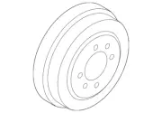 Genuine Nissan Brake Drum 43206-1HL0C (for: Nissan)