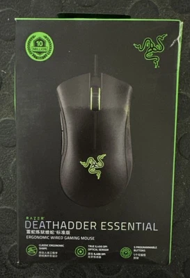 Razer DeathAdder Essential Wired Gaming Mouse 6400 DPI – Factory Sealed