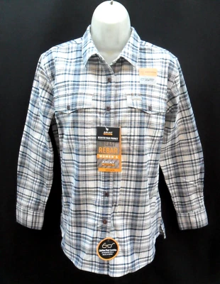 NWT ARIAT WOMEN'S REBAR FLANNEL SHIRT DURASTRETCH WESTERN WORKSHIRT Sz M PLAID
