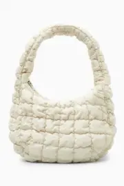COS quilted mini bag STONE/CREAM NWT