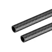 Carbon Fiber Round Tube 8x6x500mm 3K Roll Wrapped Matt for RC Airplane 2Pcs