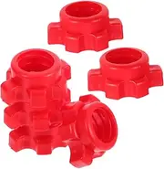Kisangel 6pcs Set Plastic Nuts for Home Gym Barbell Dumbbell Weight Lifting Fitness Equipment Safe Stable Training