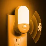 Amber Night Light, 2 Pack, LOHAS Amber Night Lights Plug into Wall Motion Sensor