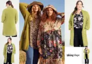Taking Shape TS Fluffy Knit Longline Cardigan Shawl Collar Cress Green XXS-12