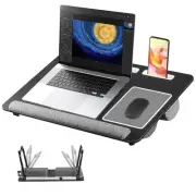 Minzerus Lap Desk Bed Desk,17In Foldable Laptop Bed Tray Table with Mouse Pad...