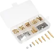 Anneome Motherboard Screw Brass Standoff Kit Pcs m Standoffs Stainless Steel Nuts Assortment for Electronics Repair