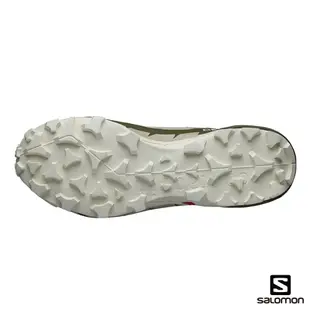 【SALOMON】女CROSS HIKE 2 GTX 中筒登山鞋 羽毛灰/橄欖綠/白 L41731100