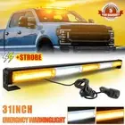 28" LED Warning Light Bar Safety Emergency Traffic Advisor Strobe Amber/White