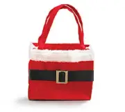 New in Package with Tags Set of 6 Plush Santa Totes
