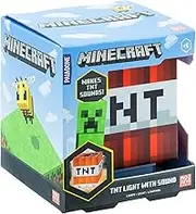 Paladone Minecraft Desk Lamp, Light Gray, LED, Plastic, 12cm (4.7 inches) Tall, Requires 2 x AAA Batteries