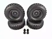 Axial SCX10 II Deadbolt Wheels and Tires with Center Caps