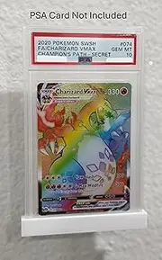 LegendaryCollectibles [6-pack] PSA Single Slab Trading Card Display Stand - Wall Mounted or Table Desk Top