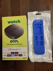 Onn. Android/TV Box. Fully Programmed With Remote Protector.