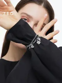 在飛比找樂天市場購物網優惠-ZEGL歐美復古小雛菊雙層手鏈女ins小眾設計輕奢個性氣質首