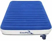 EnerPlex Luxury 9" Queen Camping Air Mattress with High Speed Rechargeable Pump