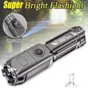 2pcs Waterproof USB Rechargeable 990000LM CREE LED Flashlight Torch Zoomable