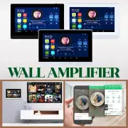 Touch Screen in wall Amplifier 7" Stereo Audio Background Music Bluetooth+WIFIae