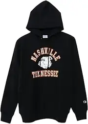 [Champion] REVERSWEAVE(R) C3-B103 Men's Sweatshirt, Long Sleeve, 100% Cotton, 10 oz, Fleece Lining, Relax Fit Graphic Print, Reverse Weave (R) Hooded Sweatshirt