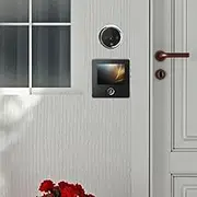 2.8-inch Video Doorbell HD 120° Angle Built-in Battery Memory Card Home Use, Indoor Unit Size: 90X88.5x13 Mm, Outdoor Unit Size 55X13 Mm