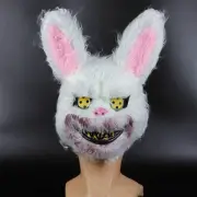Halloween Horror Mask Blood Bunny Bear Plush Mask TikTok Same Style