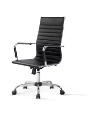 Artiss Work Office Chair PU Leather High Back Black