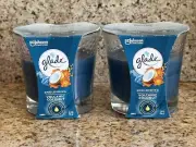 Glade Smoldering Volcanic Coconut Candle 3.4oz - Discontinued HTF - Lot of 2